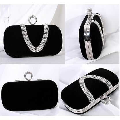 Bag Evening Wristlet Velvet Clutch Bags Women's