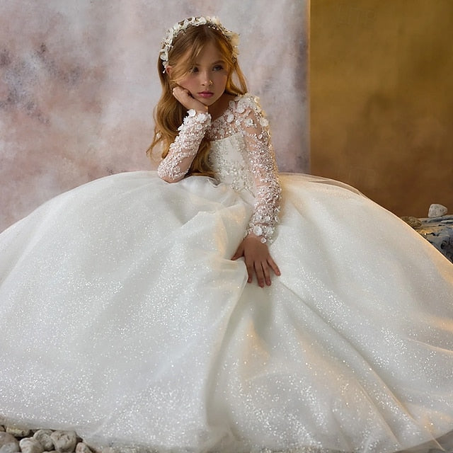 Communion Party Dress Flower Girl First Girls'