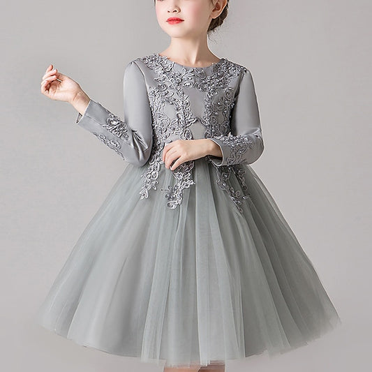 Girls' Girl Flower Princess Party Dress