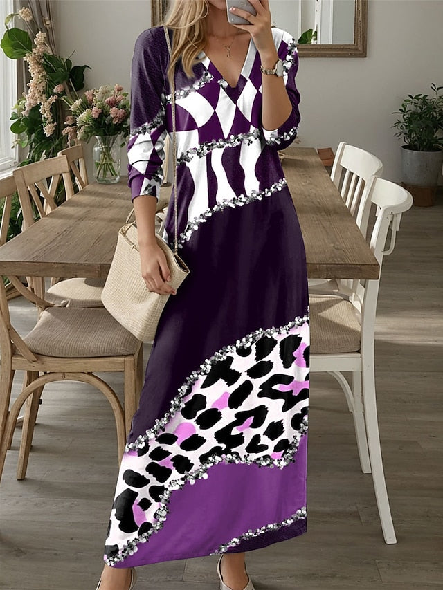 Women's Maxi Dress Casual Dress Winter Dress T Shirt Dress