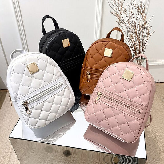 Sac à dos avant avec poche matelassée zippée élégante et mini