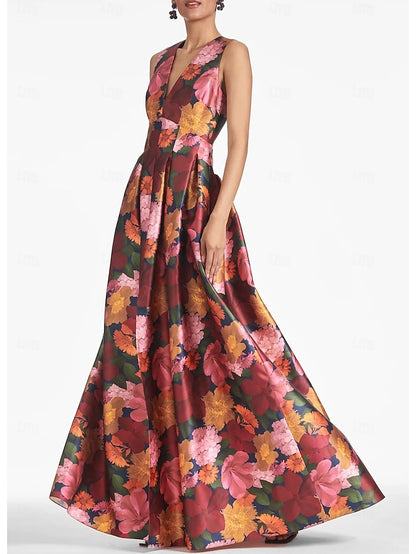 Formal Evening Dress Gown Wedding A-Line High Beach Split