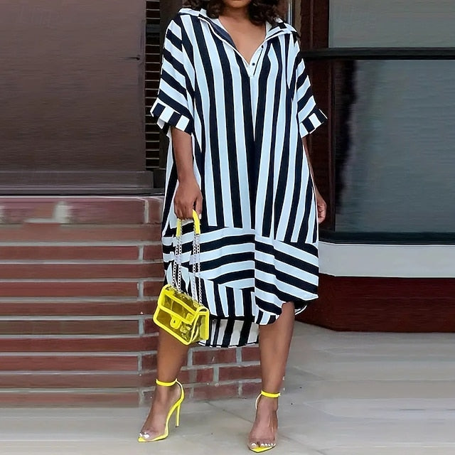 Women's Long Dress Maxi Dress Shirt Dress Casual Dress