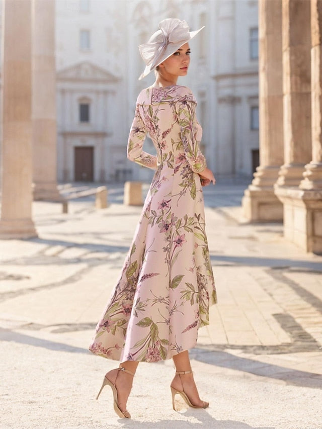 Bride Mother V Elegant the Dress A-Line of Wedding Guest Vintage