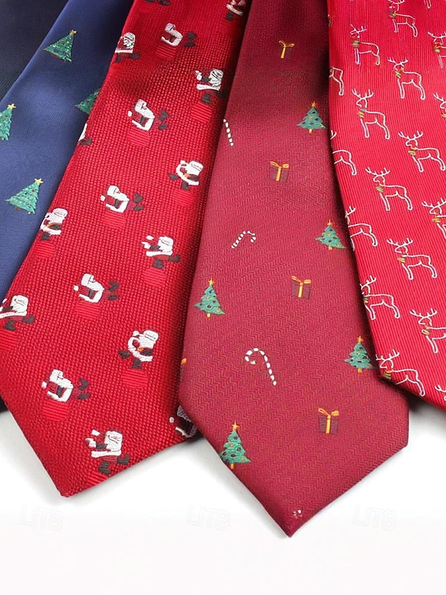 Necktie Santa Christmas Men's with