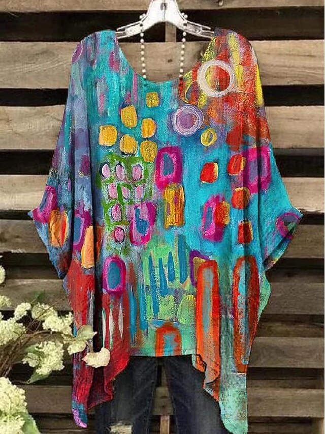 Women's Boho Shirt Graphic Geometric Elegant Bohemia