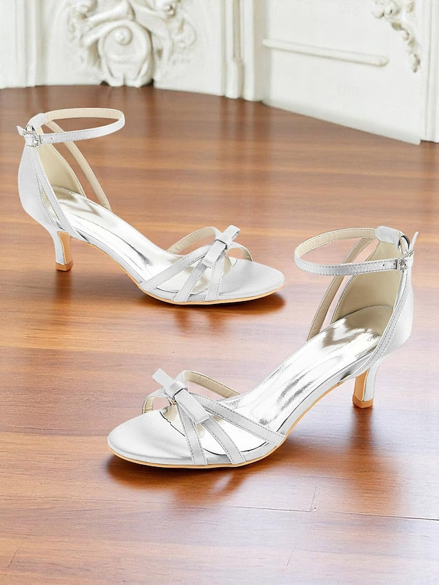 Women's Green 1950s Heel Kitten Strappy Satin Vintage