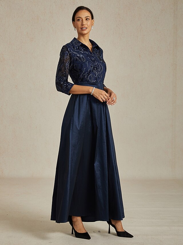 Women's Sequins Maxi Dress A Line Dress Fit And Flare Dress