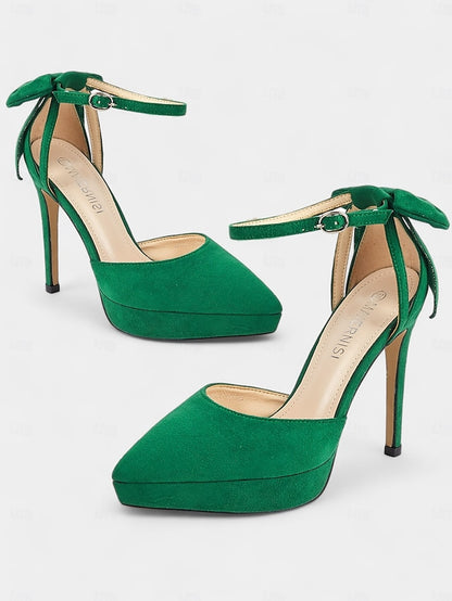 Stiletto Strap Elegant Platform Ankle Heels Women's with