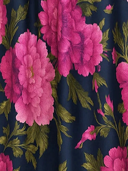 Elegant of Bride Evening Print the Mother A-Line Floral Gown