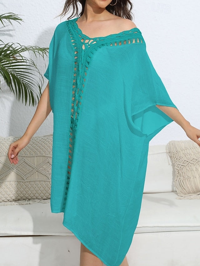 Women's Swimwear Cover Up Swim Dress Rash Guard Swimsuit