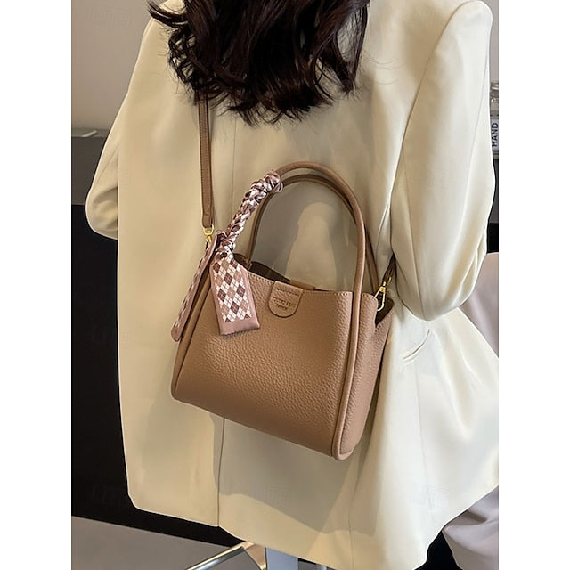 Handtasche Tasche Taschen Schulter Crossbody Damen Eimer PU