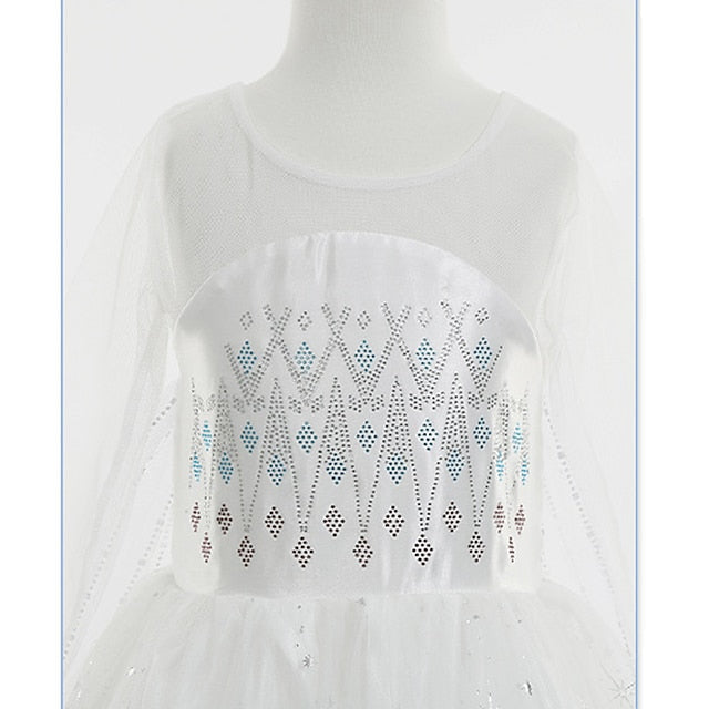 Frozen Dress Elsa Fairytale Girl Flower Princess Vacation