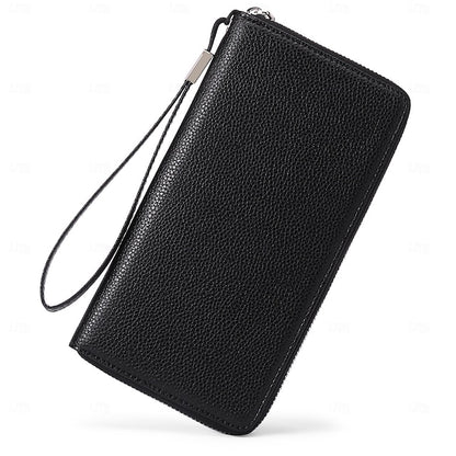 Portefeuille pour téléphone portable en cuir PU pour femme