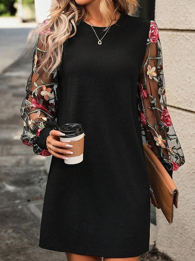 Women's Mini Dress Casual Dress T Shirt Dress Tee Dress