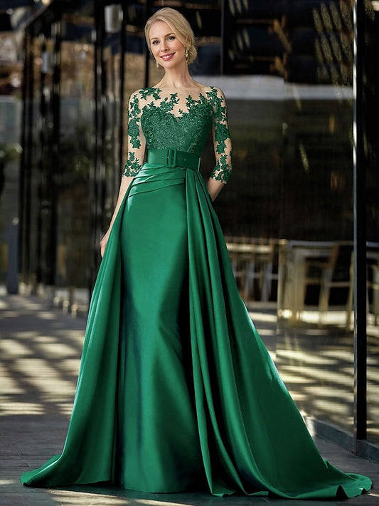 / Sweep A-Line Evening Brush Formal Train Gown Dress Elegant