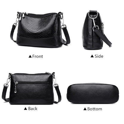 Leder Hobo Umhängetasche Schulter PU Damen