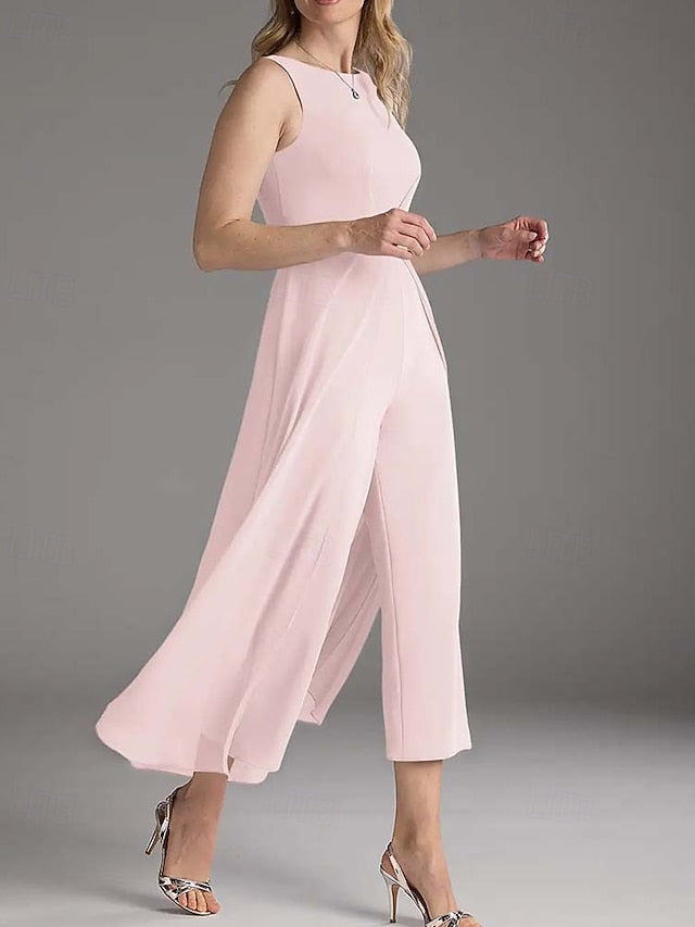 Guest Bride Mother Wedding of Simple the Jumpsuit Elegant