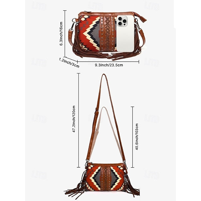 PU Crossbody Ledertasche Schultertasche Wristlet Damentaschen