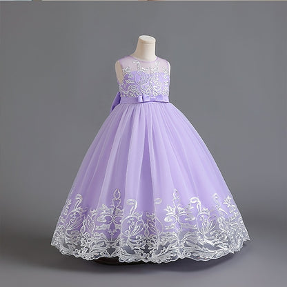 Girls' Dress Christening Sleeveless Flower Wedding Kids