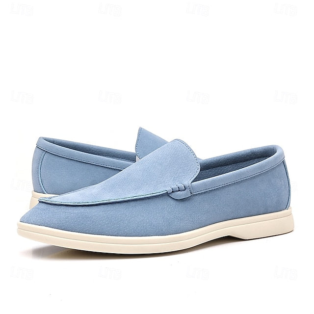 Loafers – Slip-On Faux Casual Blue Men's Light Breathable