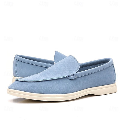 Loafers – Slip-On Faux Casual Blue Men's Light Breathable