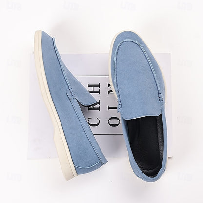 Loafers – Slip-On Faux Casual Blue Men's Light Breathable