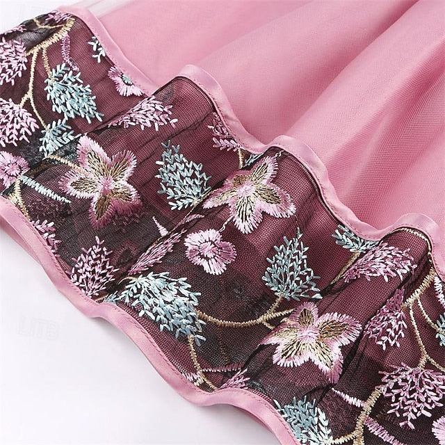 Party Girl Girls' Sleeveless Flower 3D Dress