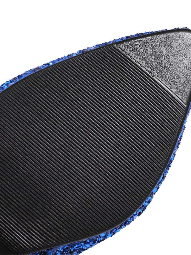 Red – High Women's Boots Heel Ankle Sparkly Glitter