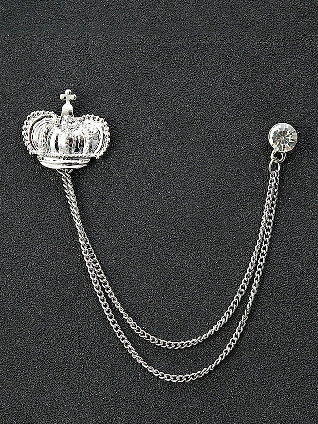 Christmas Reindeer Men's Collar Pins Elegant – Alloy