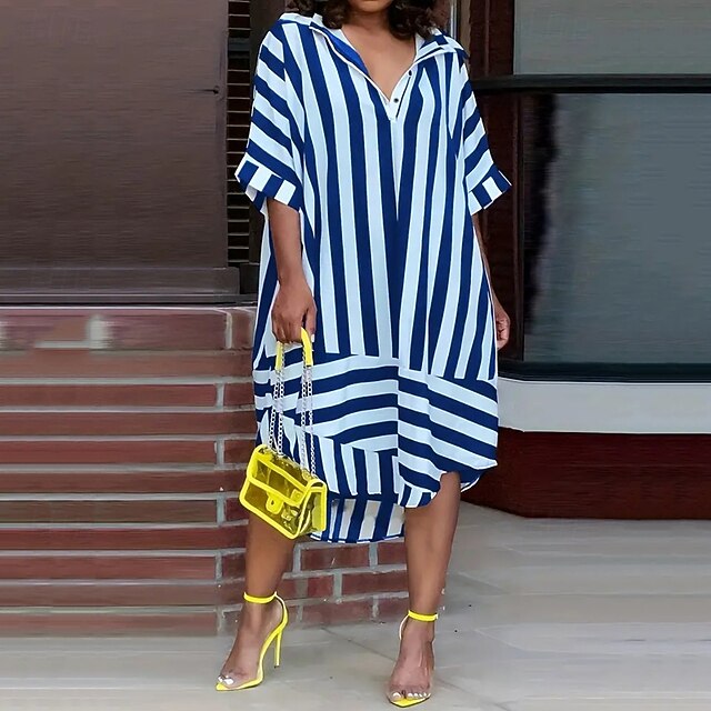 Women's Long Dress Maxi Dress Shirt Dress Casual Dress