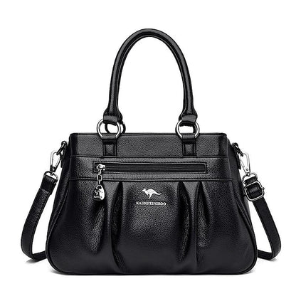 PU Women's Leather Daily Handbag Holiday Boston Bag Zipper