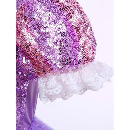 Theme Dress Girl Flower Rapunzel Princess Sofia Party Fairytale