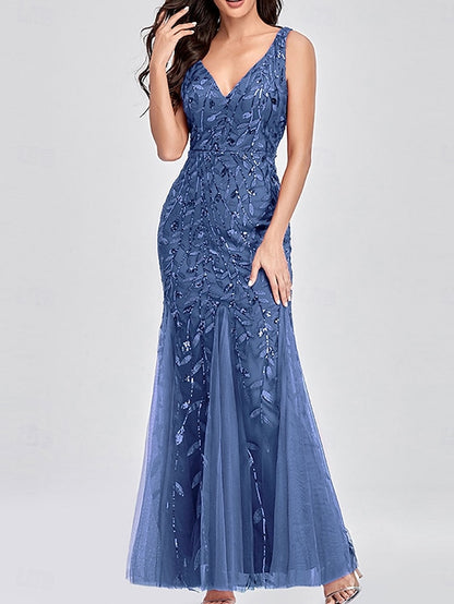 Bride the Floor Dress Neck V Mother Elegant of Party