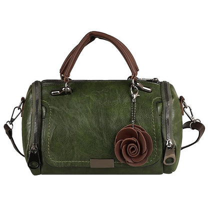 Vintage-Stil Floral Handtasche Damen Kunstleder