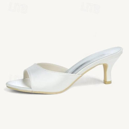 Toe Open Heel Shoes Women's Wedding Sandals Kitten