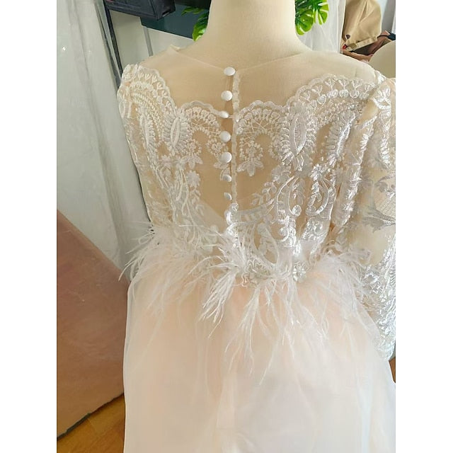 Party Wedding Girl Girls' Princess Flower Dress