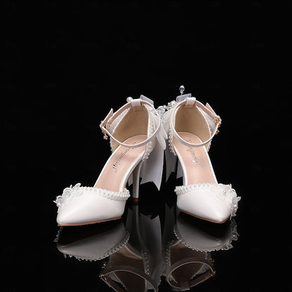 White Women's Party Wedding Shoes