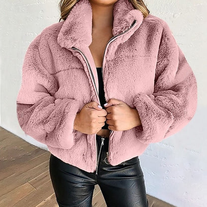 Fur Warm Women's Winter Teddy Coat Faux
