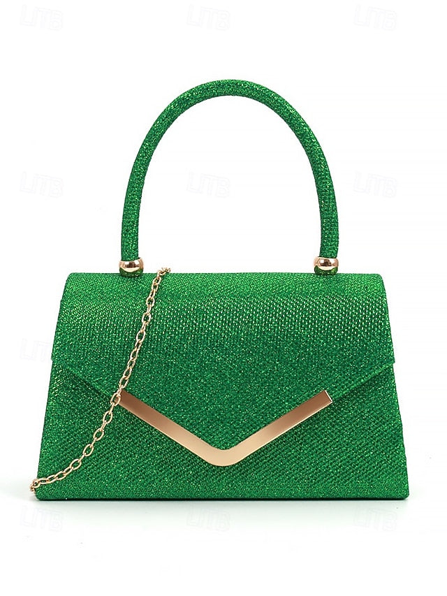 Strap Chain Glitter Evening – Bag with Women's Clutch