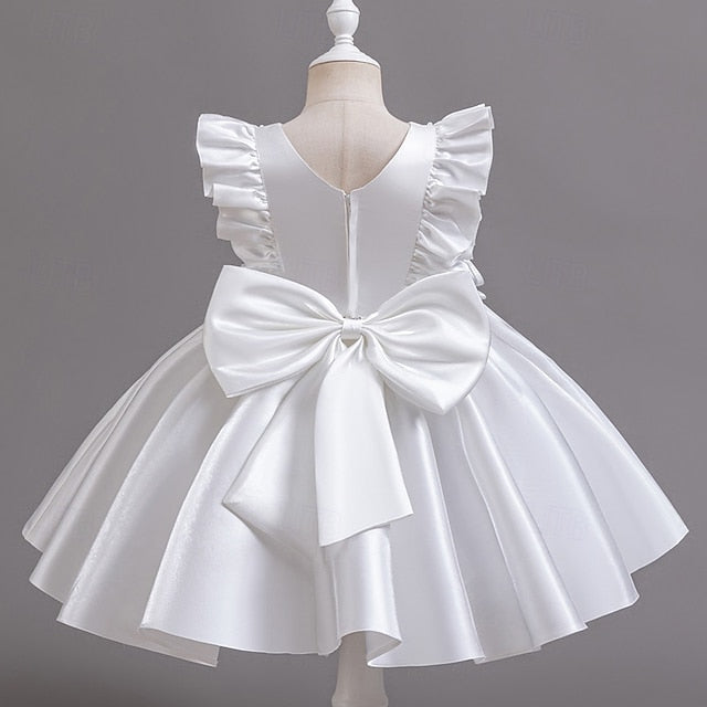 Girls' Wedding Dress Party Floral Toddler Sleeveless