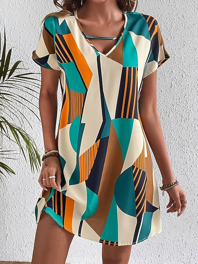 Women's Midi Dress Casual Dress T Shirt Dress Tee Dress