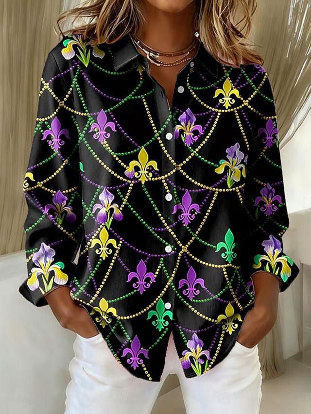 Carnival Women's Shirt Graphic Geometric Abstract Elegant