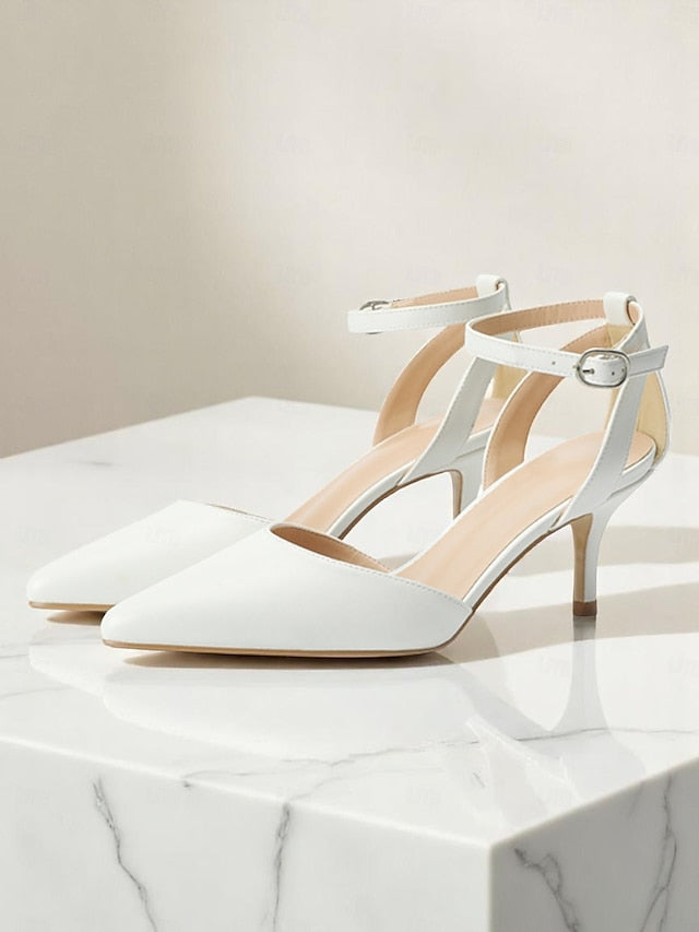 Strap Glitter Ankle Women's Heels Gold