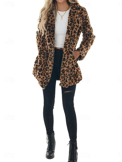 Women's Pockets Coat Warm with Breathable Winter Patchwork