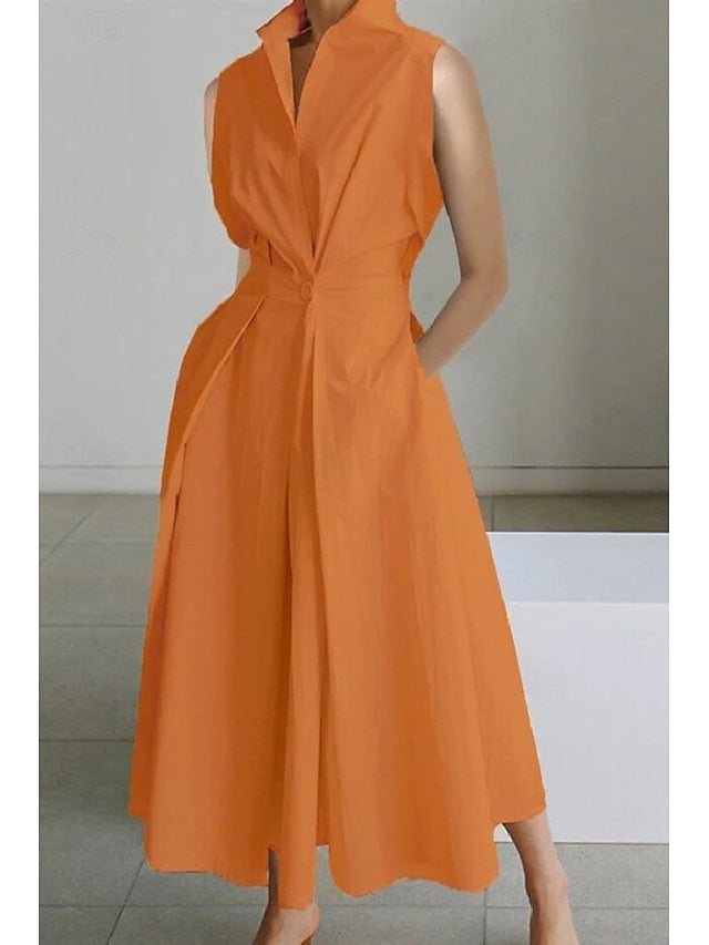 Women's Midi Dress White Dress Trumpet Mermaid Dress Print