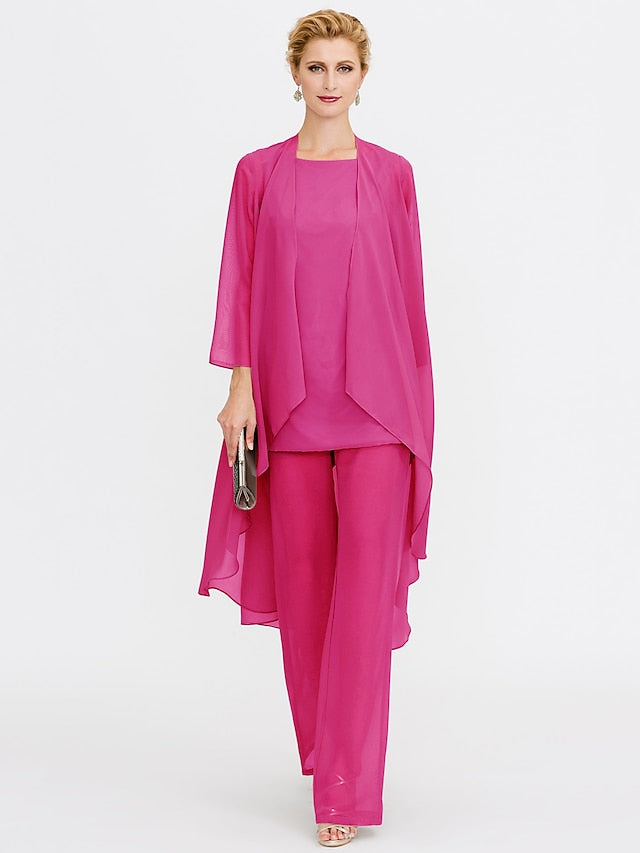Beach of 3 Wedding Piece Bride the Mother Pantsuit