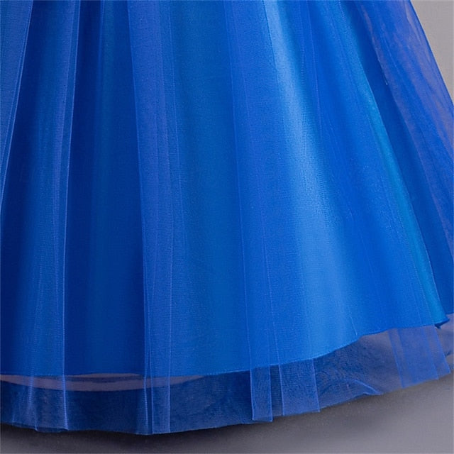 Color Solid Kids Cosplay Dress Girls' Party