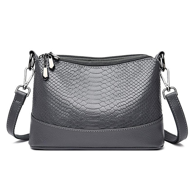 Leder Hobo Umhängetasche Schulter PU Damen