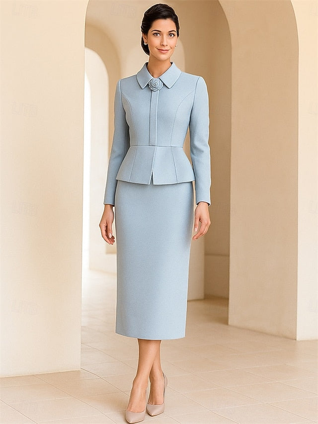 Sheath Vintage Bride the Mother / Shirt of Elegant Dress Column